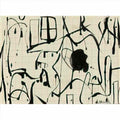 Willem de Kooning untitled dbl sided, ink & oil verso Art A4 Photo Print