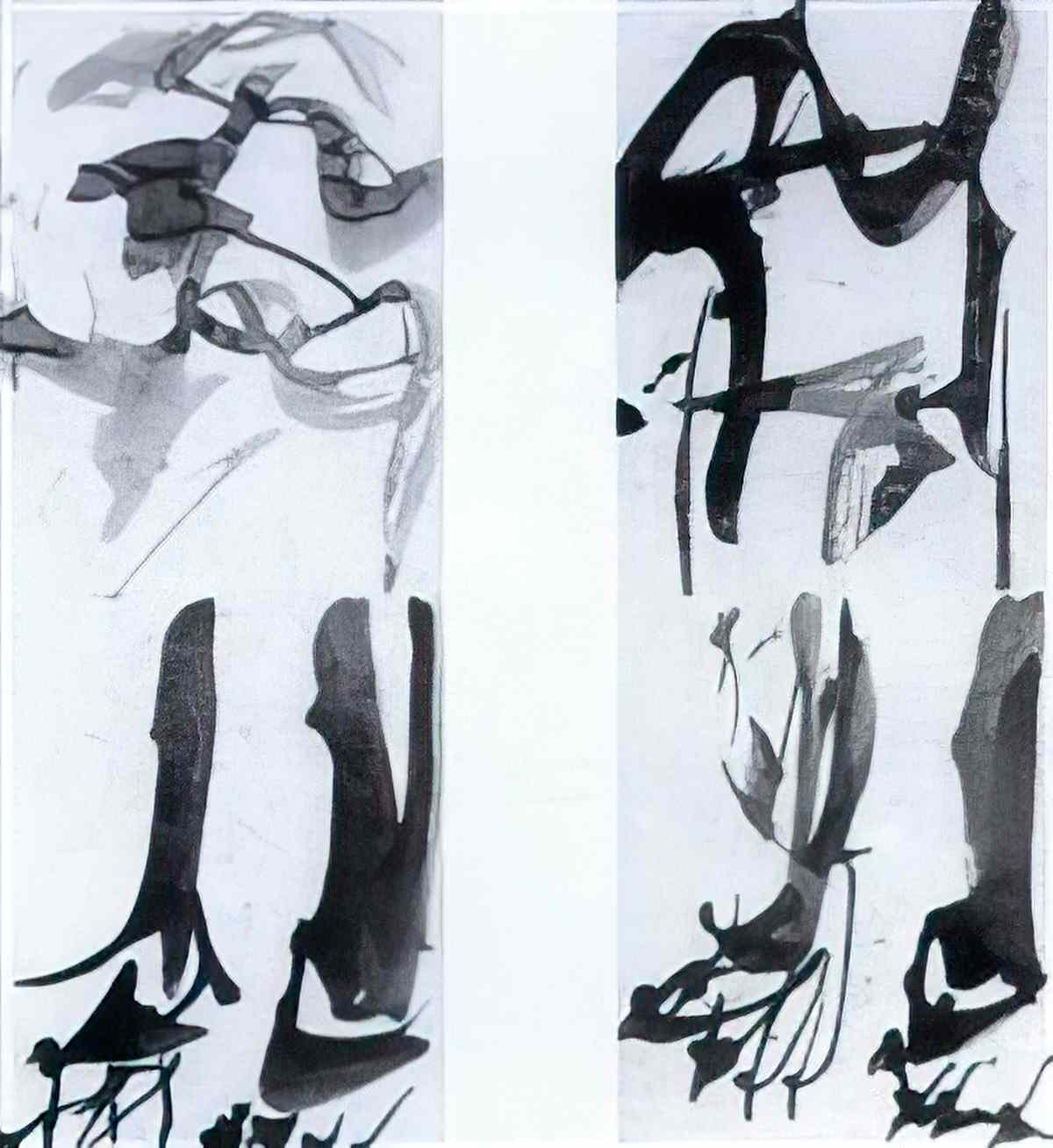 Willem de Kooning untitled figure studies Art A4 Photo Print