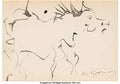 Willem de Kooning untitled horse Art A4 Photo Print
