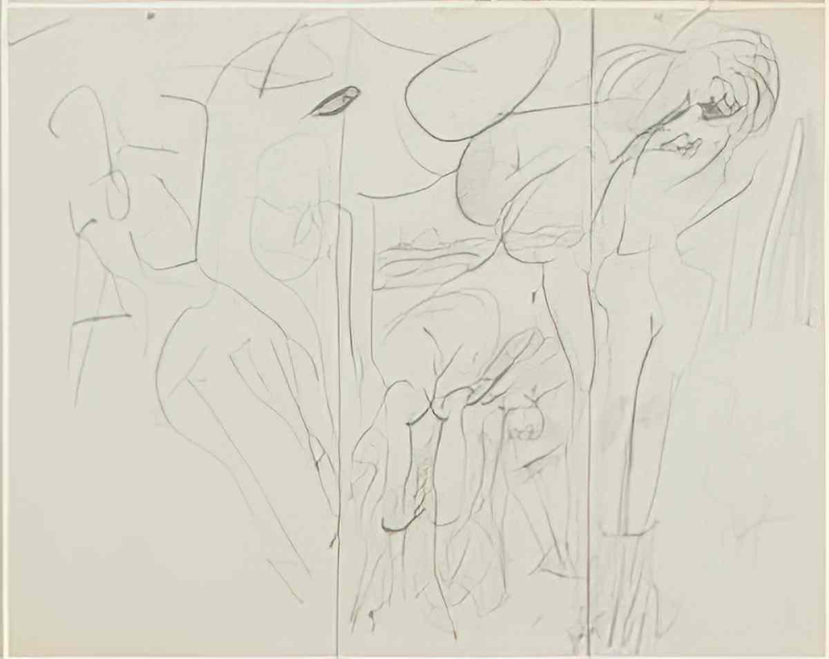 Willem de Kooning untitled marilyn monroe Art A4 Photo Print