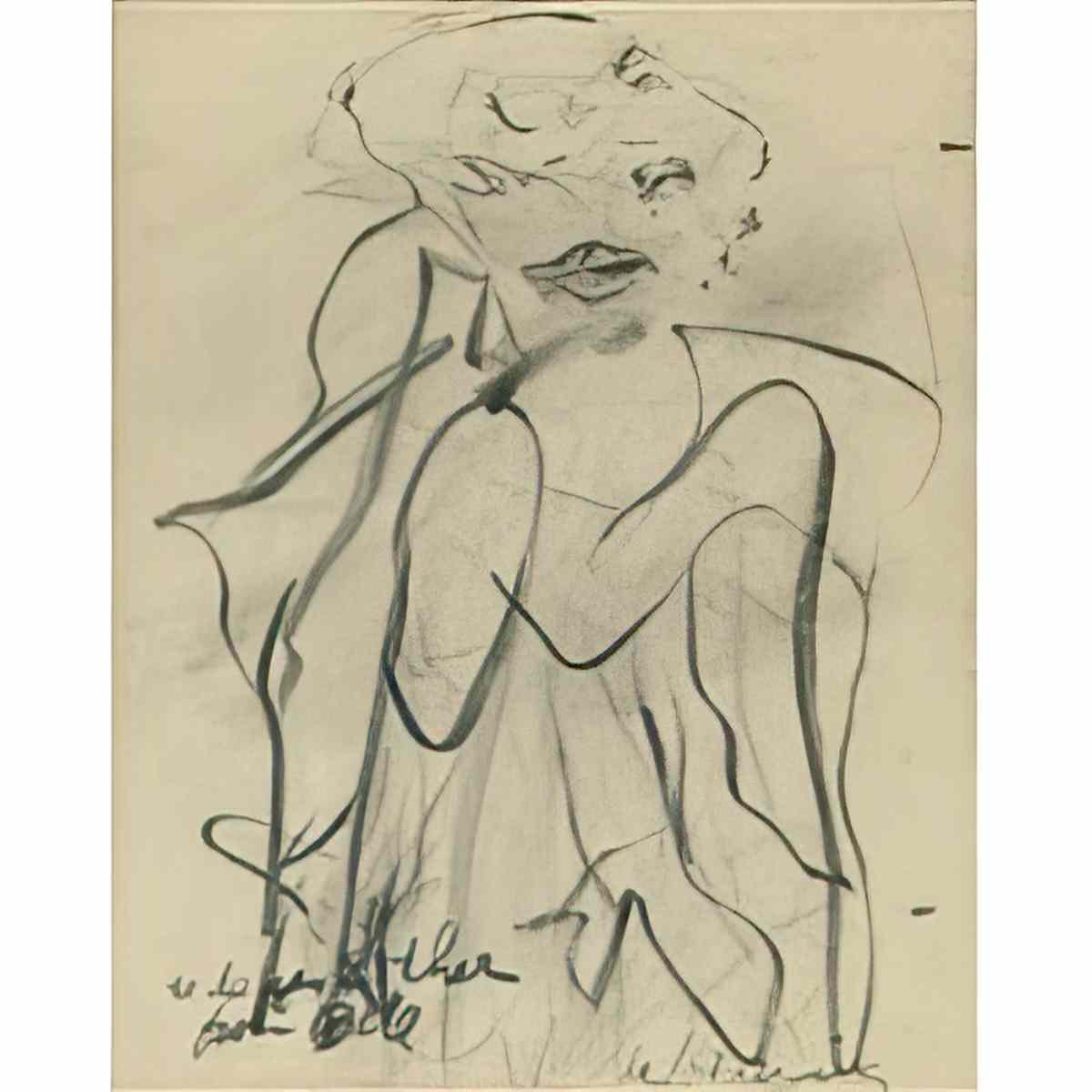Willem de Kooning untitled marilyn monroe series Art A4 Photo Print