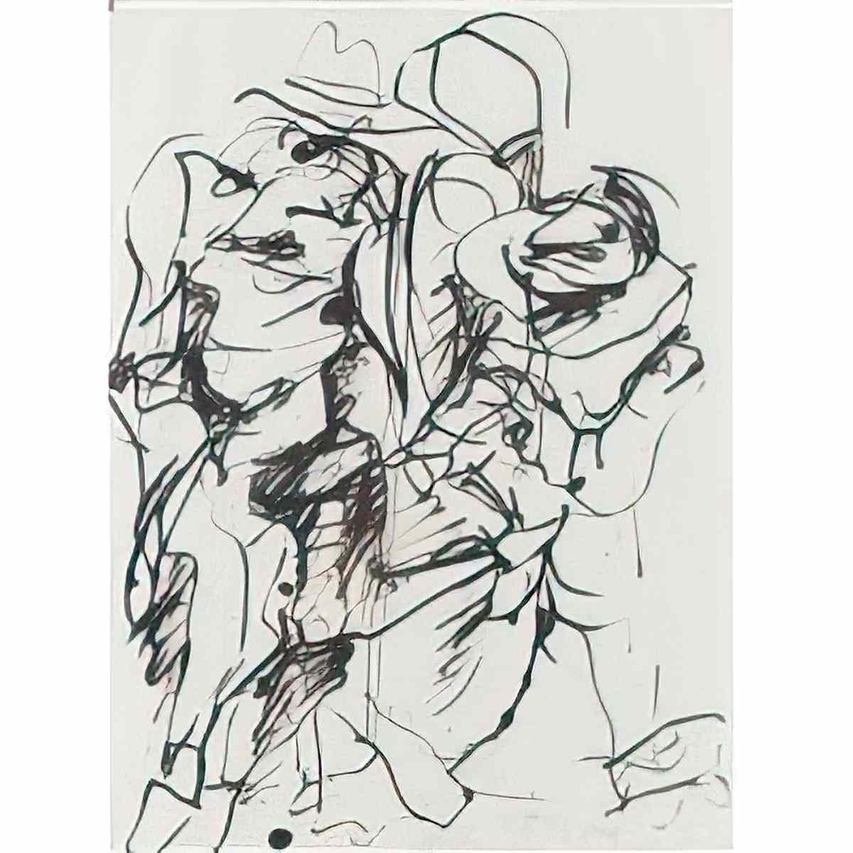 Willem de Kooning untitled spoleto1 Art A4 Photo Print