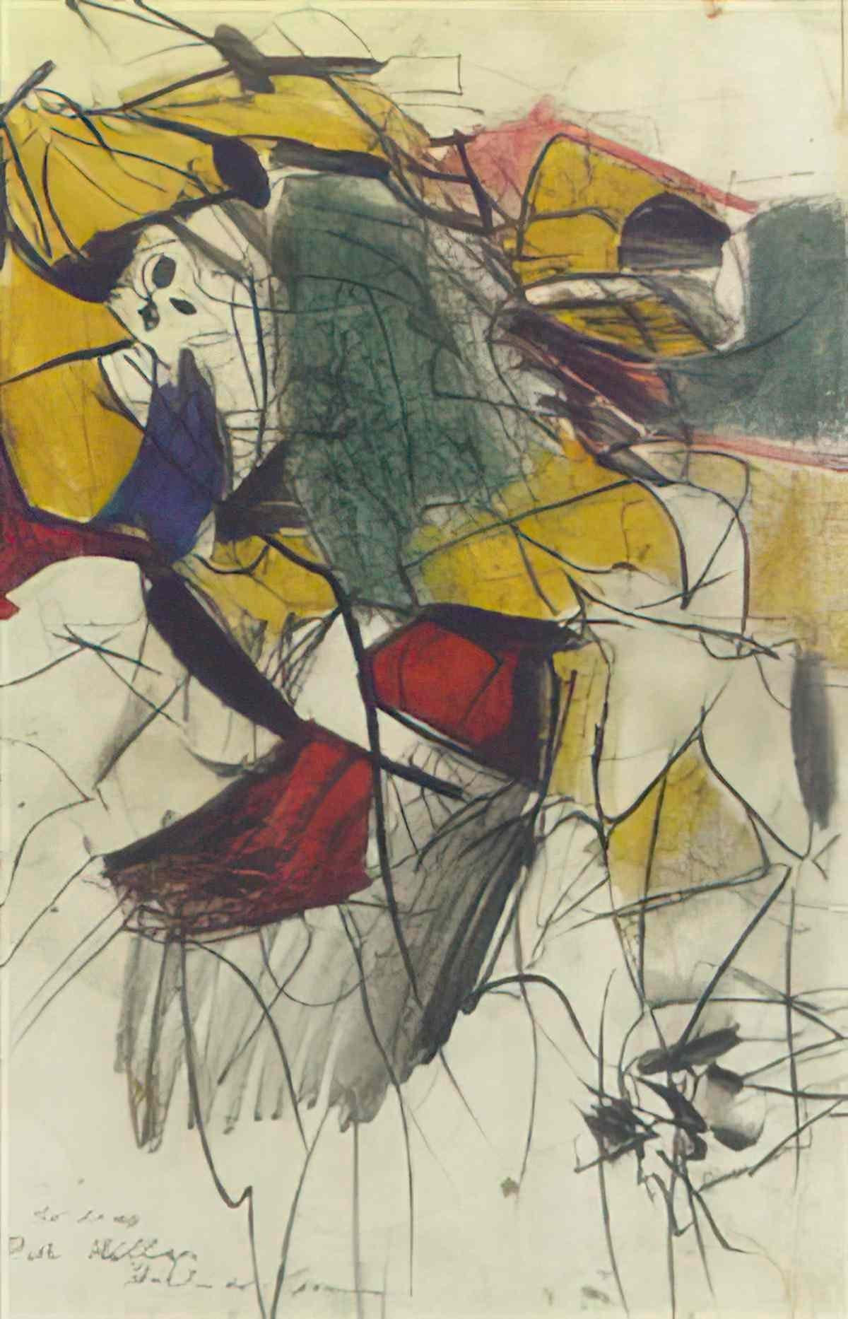 Willem de Kooning untitled to dear ruth miller Art A4 Photo Print