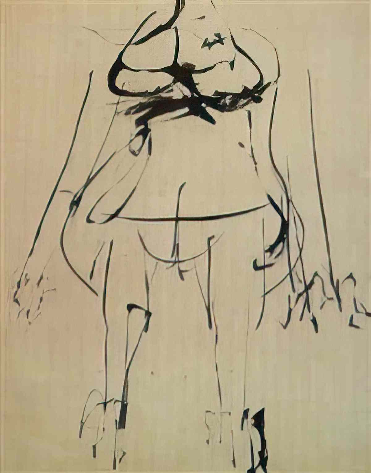 Willem de Kooning untitled torso 2 Art A4 Photo Print