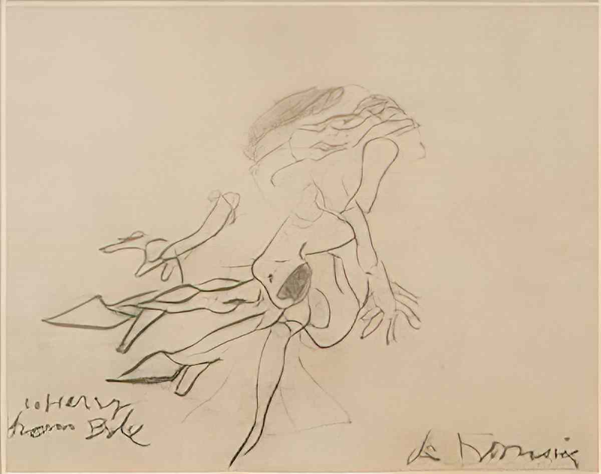 Willem de Kooning untitled turtle lady Art A4 Photo Print
