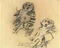Willem de Kooning untitled two figures1 Art A4 Photo Print