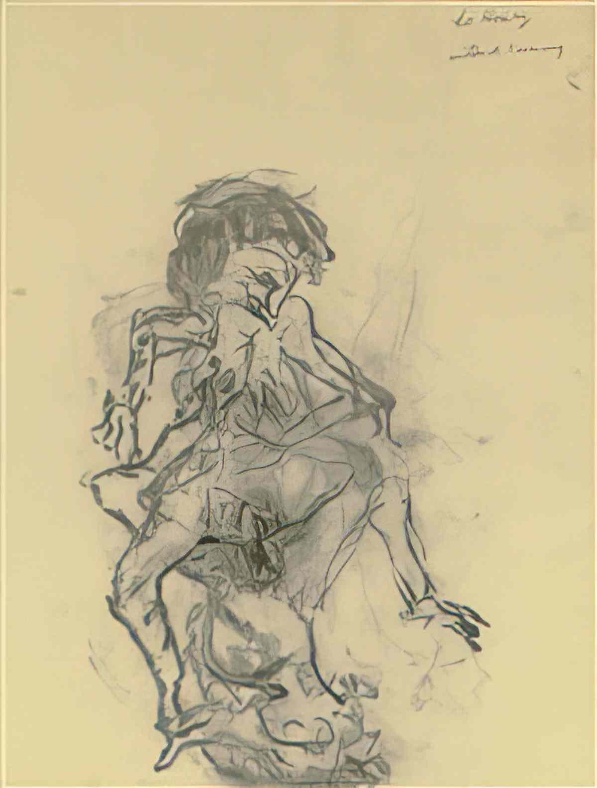 Willem de Kooning untitled two figures2 Art A4 Photo Print