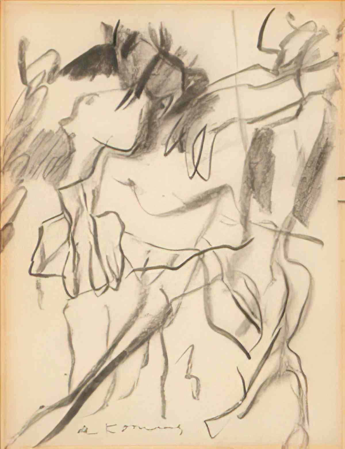 Willem de Kooning untitled two women3 Art A4 Photo Print