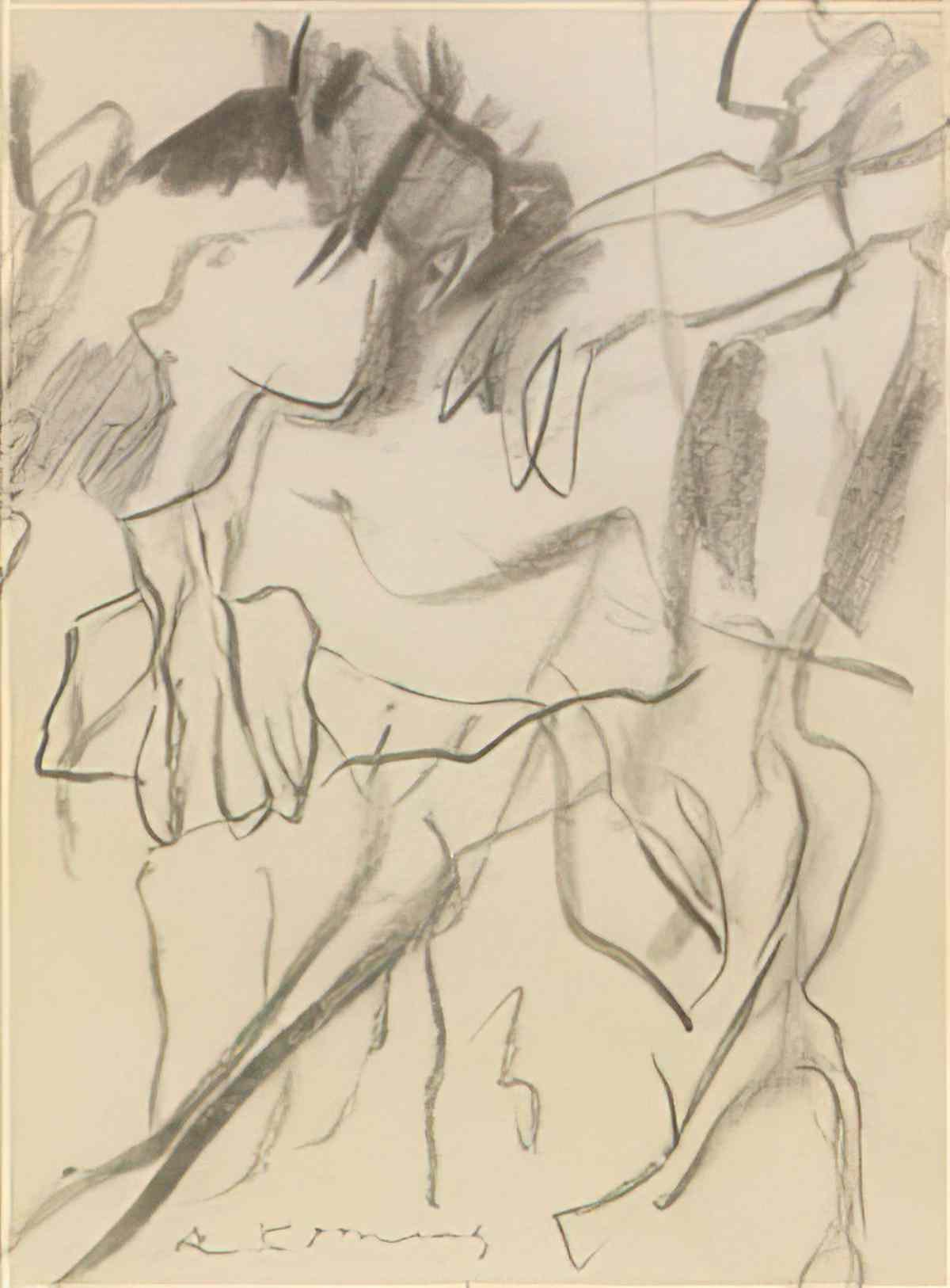 Willem de Kooning untitled two women4 Art A4 Photo Print