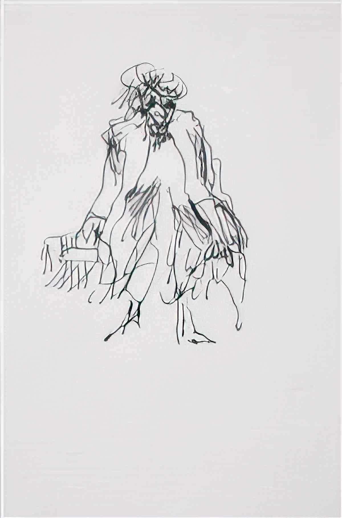 Willem de Kooning untitled woman with bags Art A4 Photo Print