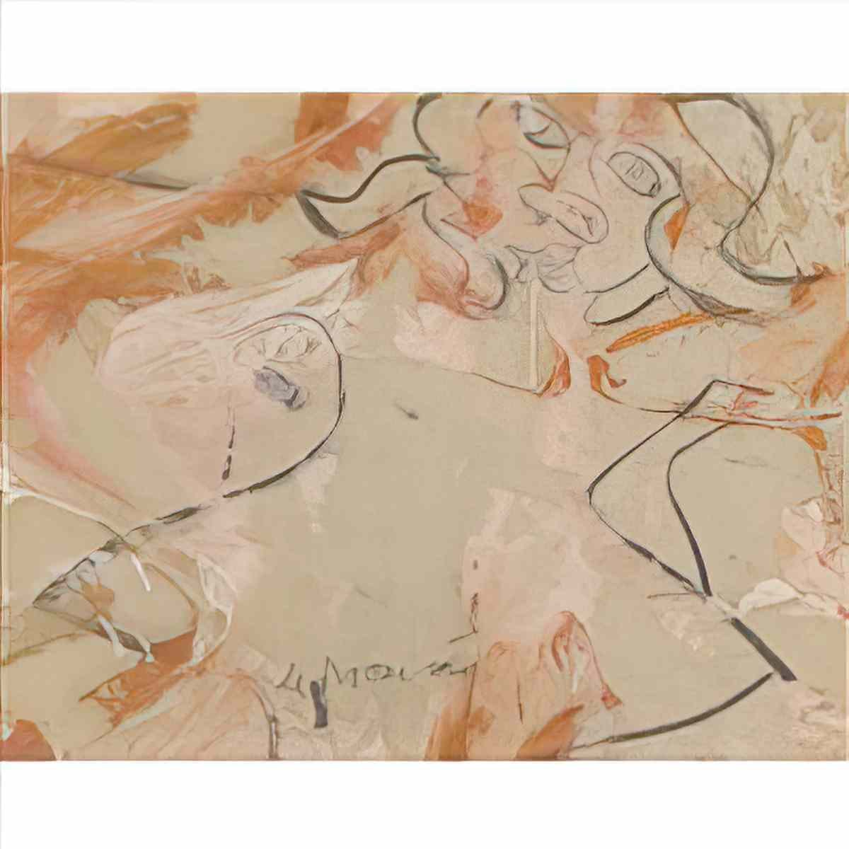 Willem de Kooning untitled woman12 Art A4 Photo Print
