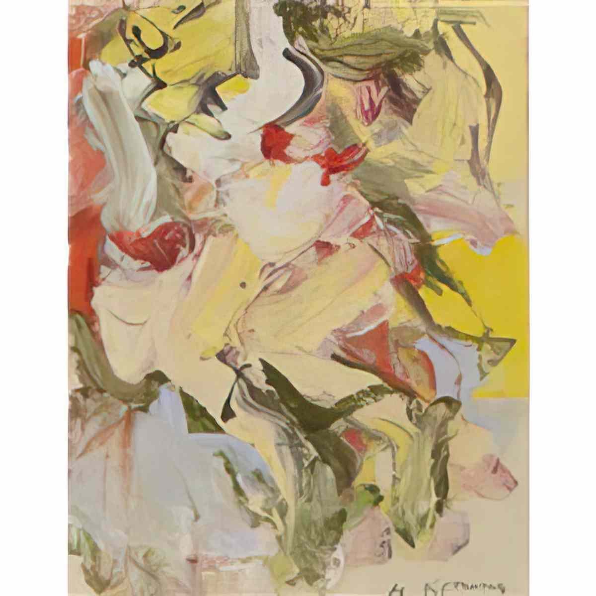 Willem de Kooning untitled woman14 Art A4 Photo Print