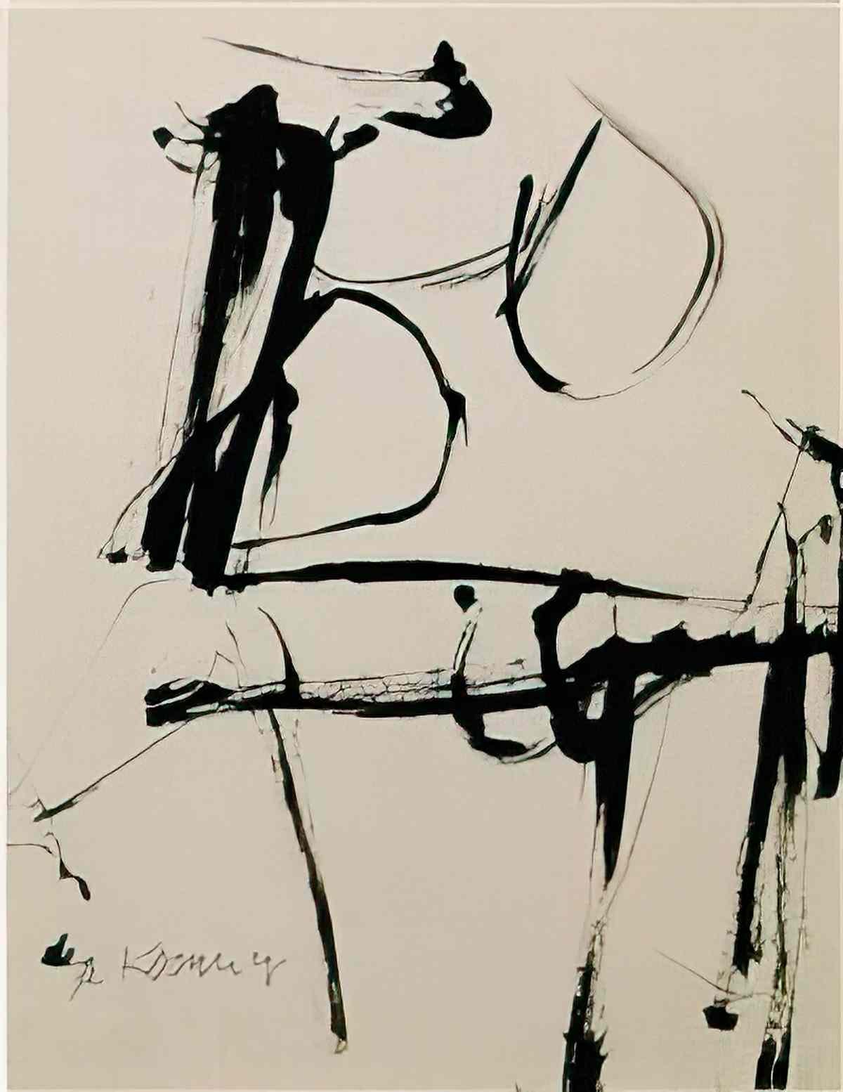 Willem de Kooning untitled woman24 Art A4 Photo Print