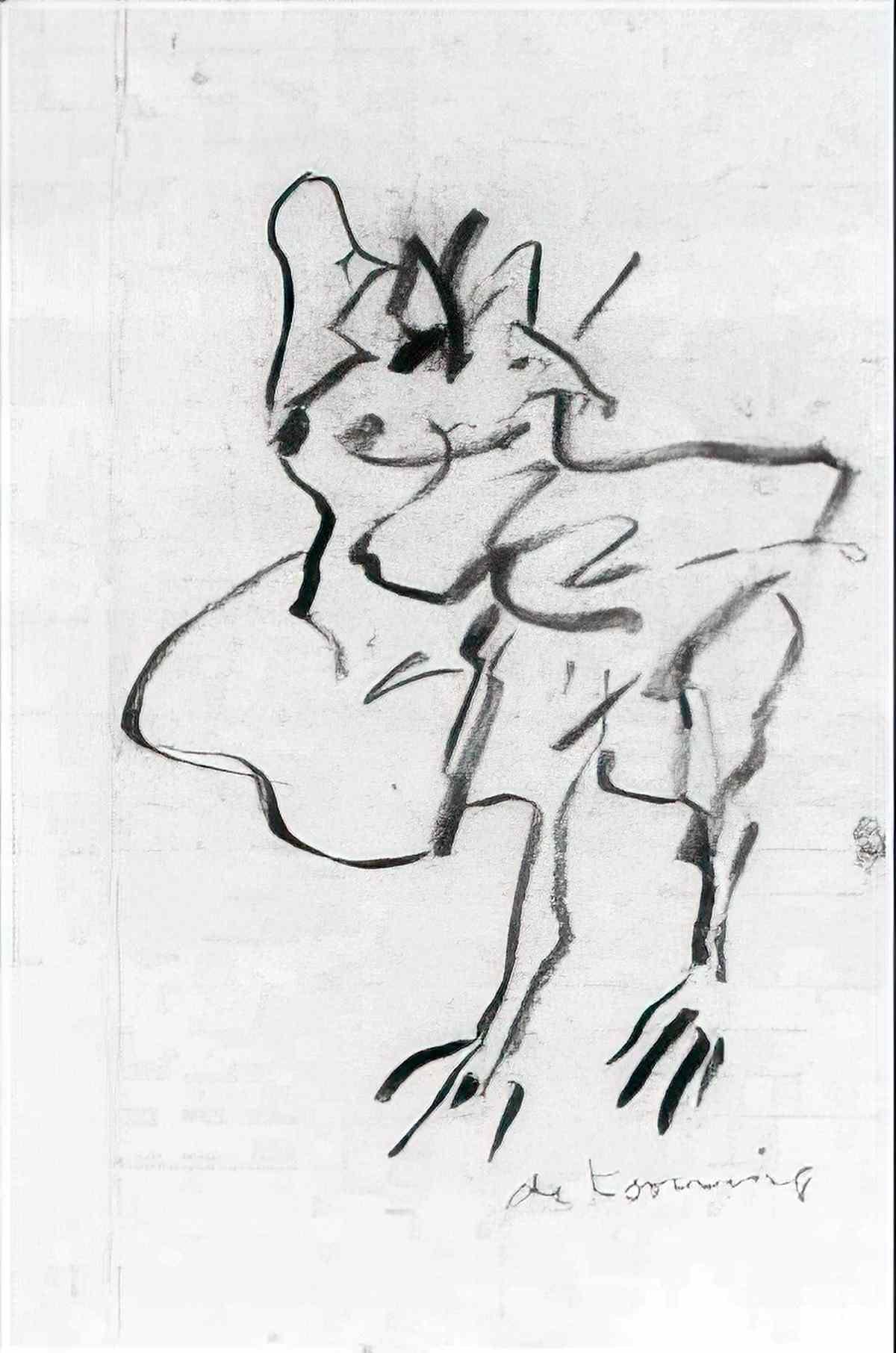 Willem de Kooning untitled woman25 Art A4 Photo Print