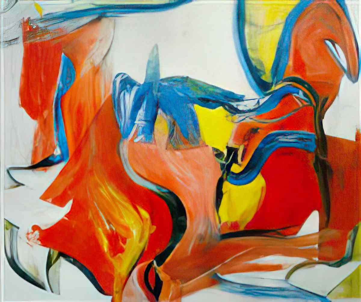 Willem de Kooning untitled xii1 Art A4 Photo Print