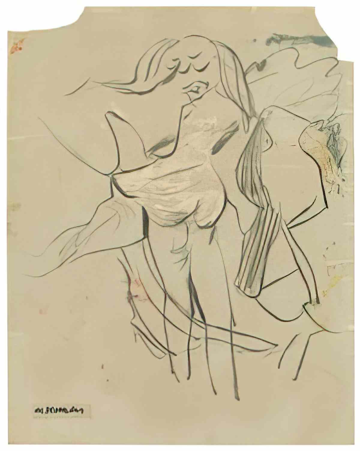 Willem de Kooning untitled102 Art A4 Photo Print