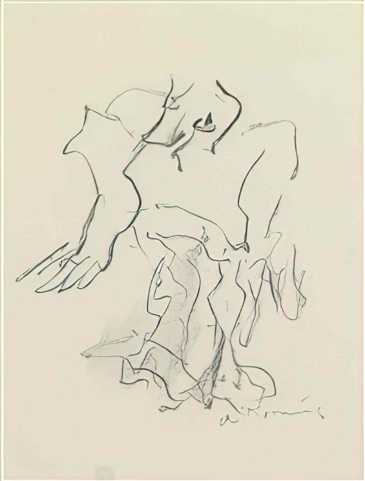Willem de Kooning untitled103 2 Art A4 Photo Print