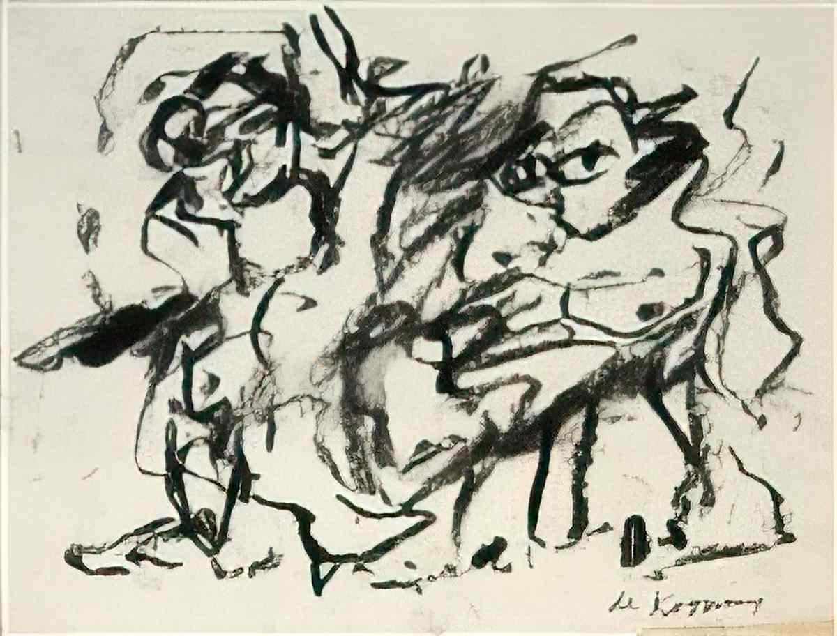 Willem de Kooning untitled105 2 Art A4 Photo Print