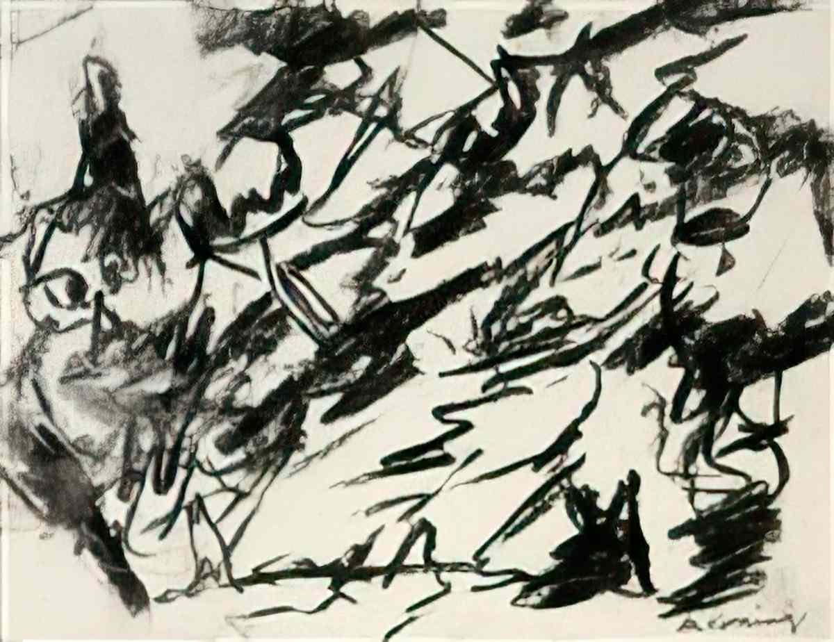 Willem de Kooning untitled106 2 Art A4 Photo Print
