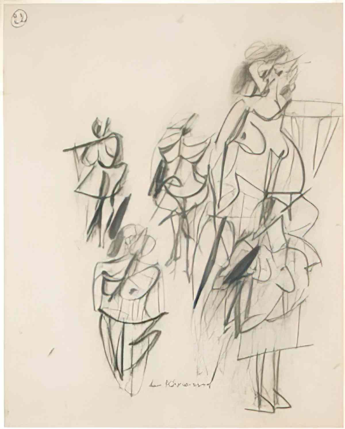 Willem de Kooning untitled108 2 Art A4 Photo Print