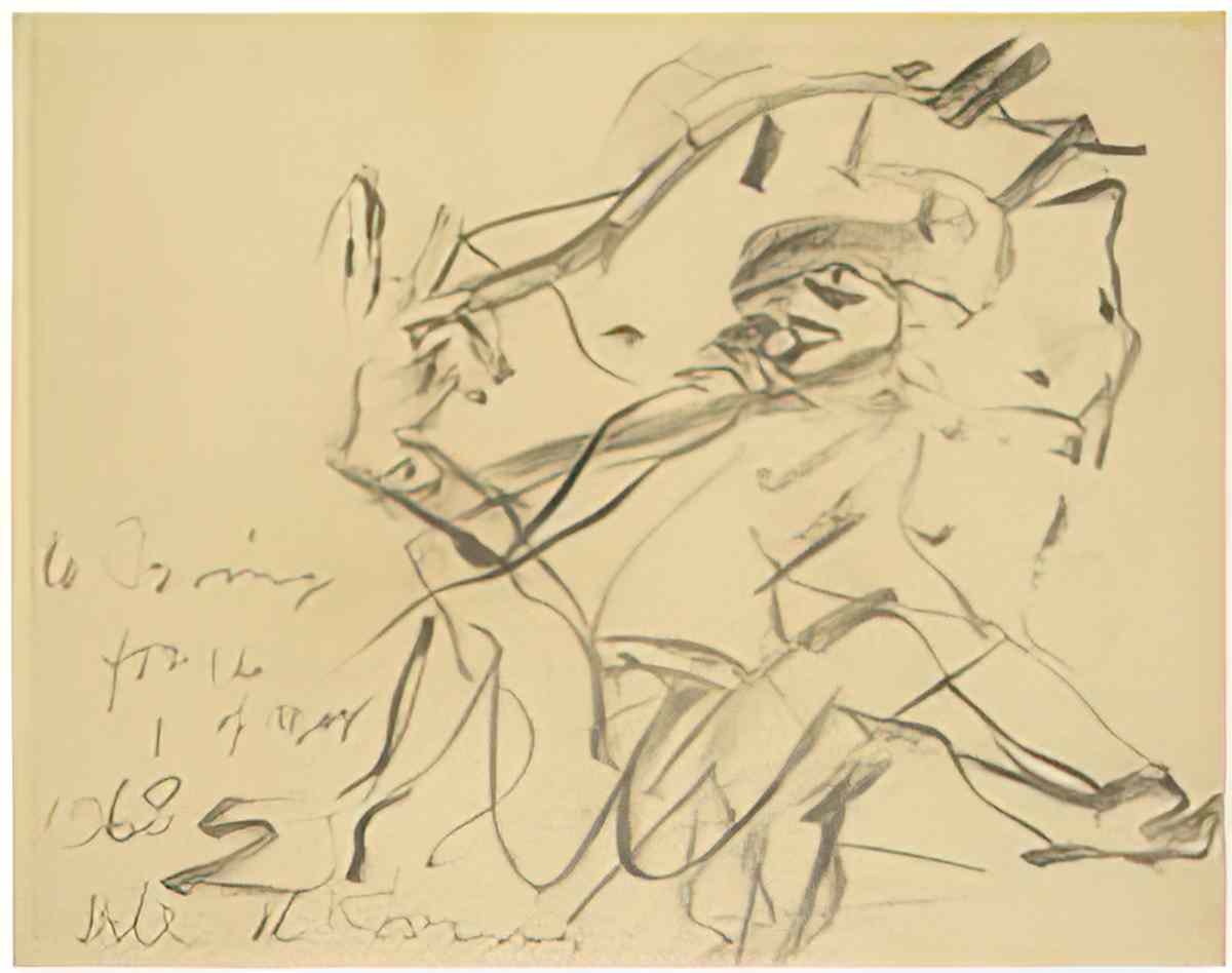 Willem de Kooning untitled11 2 Art A4 Photo Print