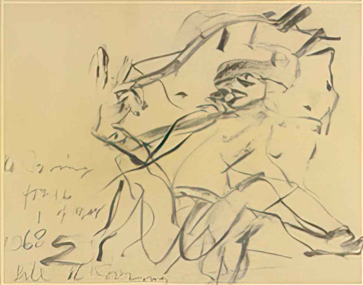 Willem de Kooning untitled111 2 Art A4 Photo Print