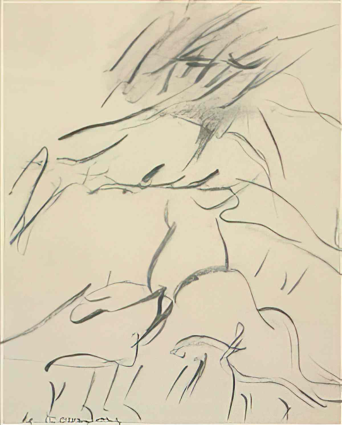 Willem de Kooning untitled1122 Art A4 Photo Print