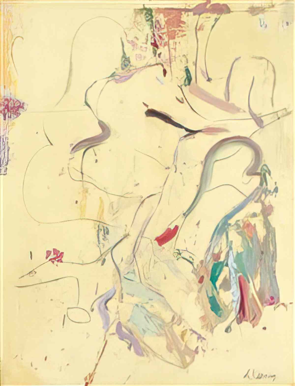 Willem de Kooning untitled113 Art A4 Photo Print