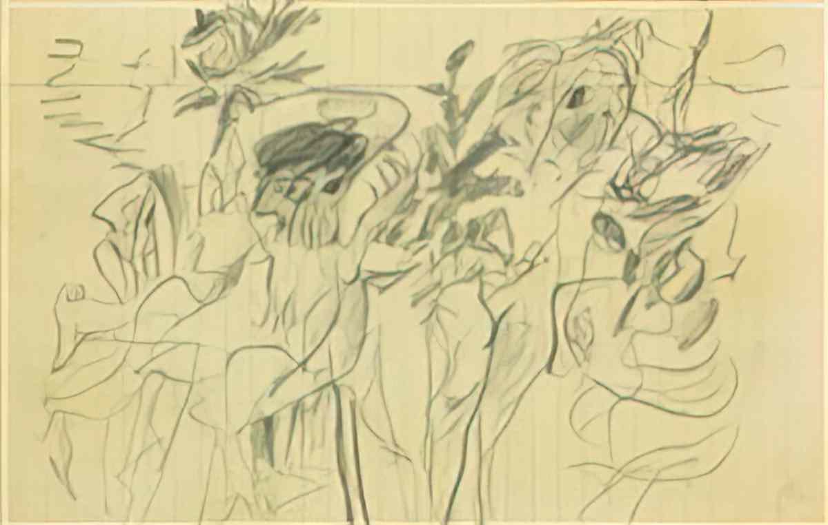 Willem de Kooning untitled120 2 Art A4 Photo Print