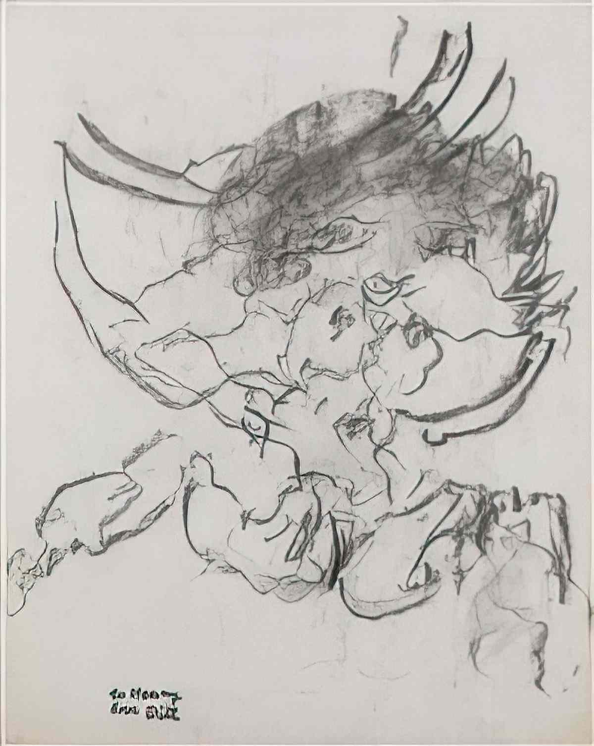 Willem de Kooning untitled129 2 Art A4 Photo Print