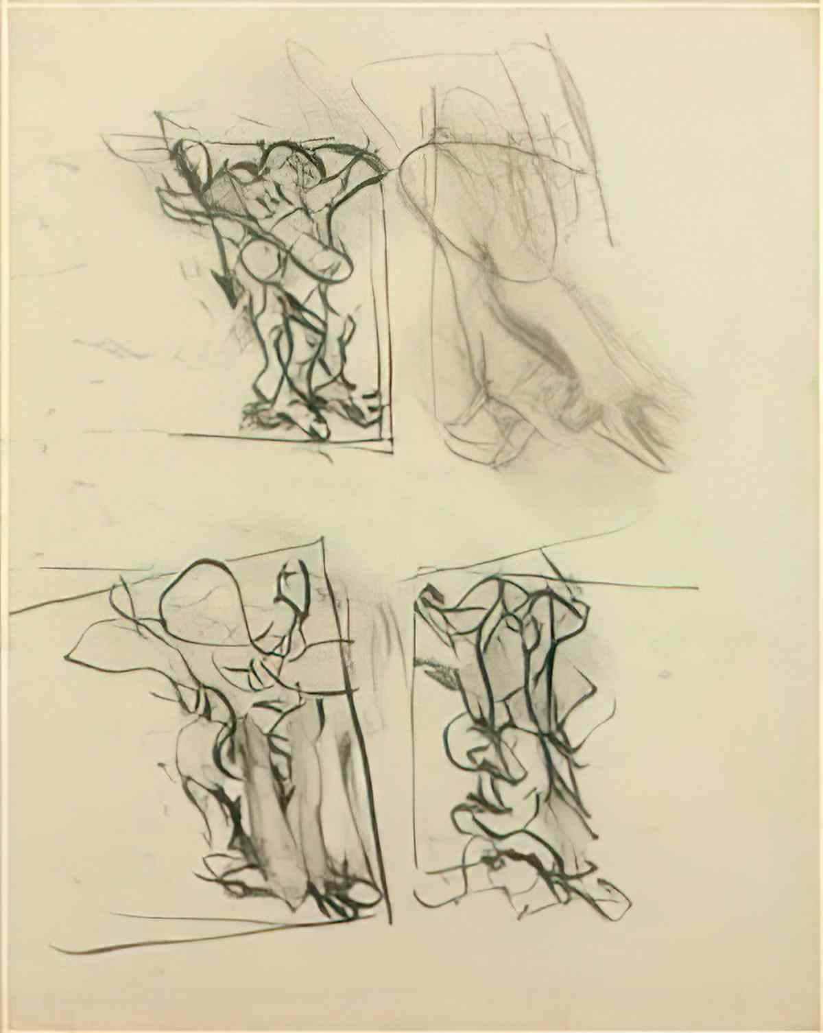 Willem de Kooning untitled140 Art A4 Photo Print