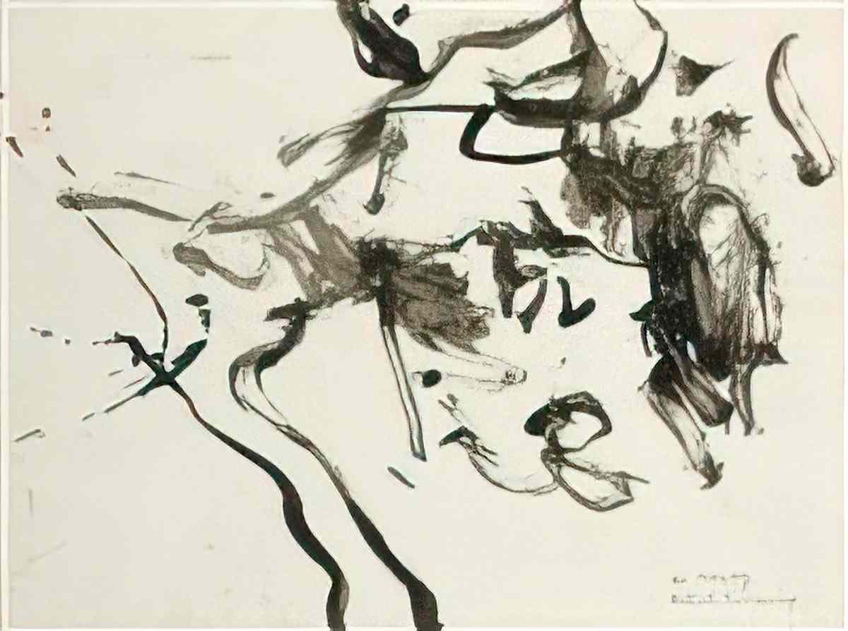 Willem de Kooning untitled144 Art A4 Photo Print
