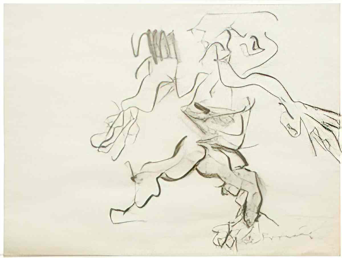 Willem de Kooning untitled153 2 Art A4 Photo Print