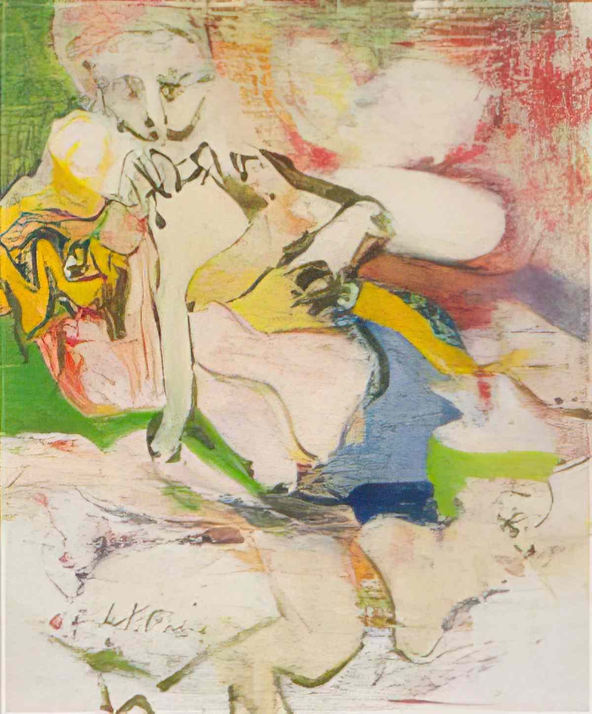 Willem de Kooning untitled156 Art A4 Photo Print