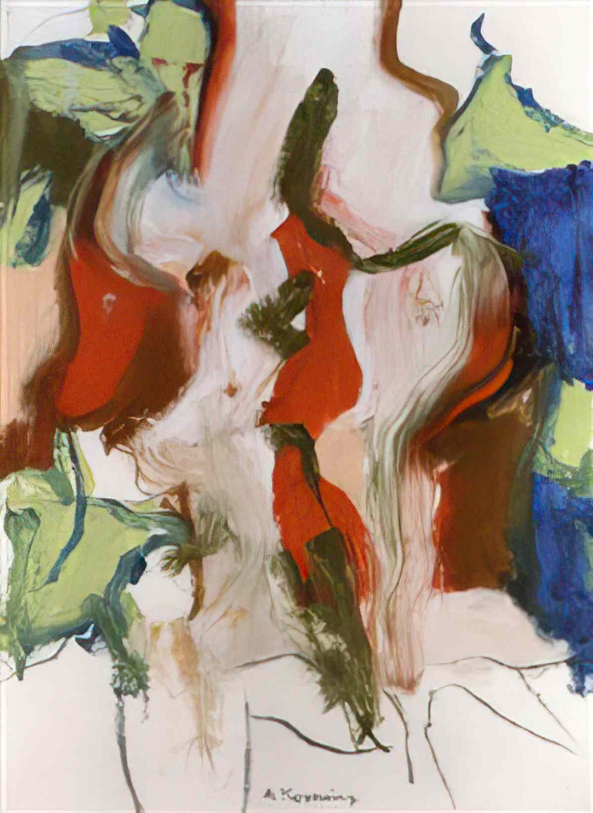 Willem de Kooning untitled162 Art A4 Photo Print