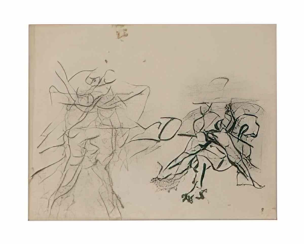Willem de Kooning untitled163 2 Art A4 Photo Print