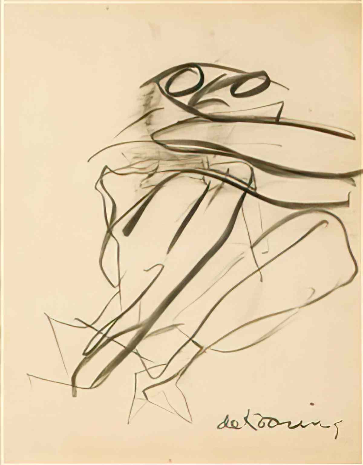 Willem de Kooning untitled166 2 Art A4 Photo Print