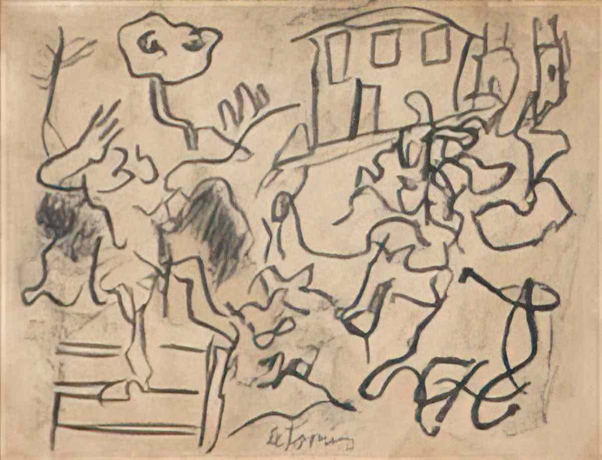 Willem de Kooning untitled168 2 Art A4 Photo Print