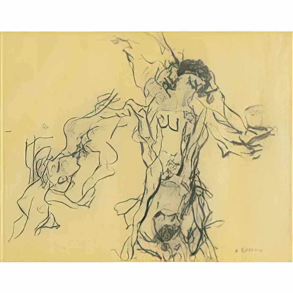 Willem de Kooning untitled170 2 Art A4 Photo Print