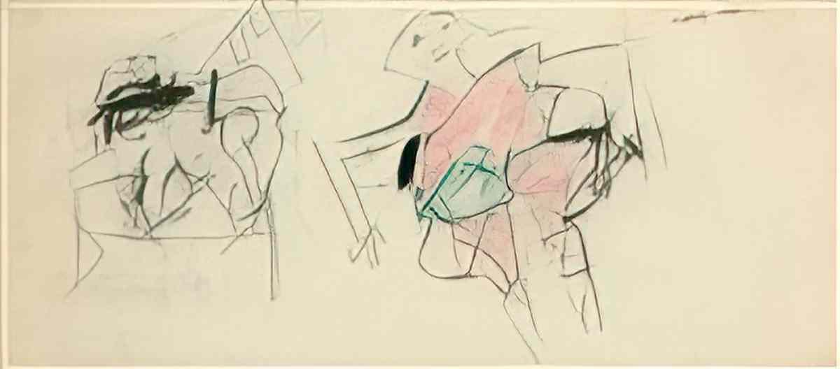 Willem de Kooning untitled181 2 Art A4 Photo Print