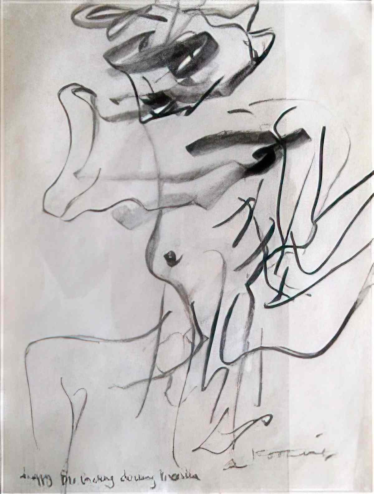 Willem de Kooning untitled183 2 Art A4 Photo Print