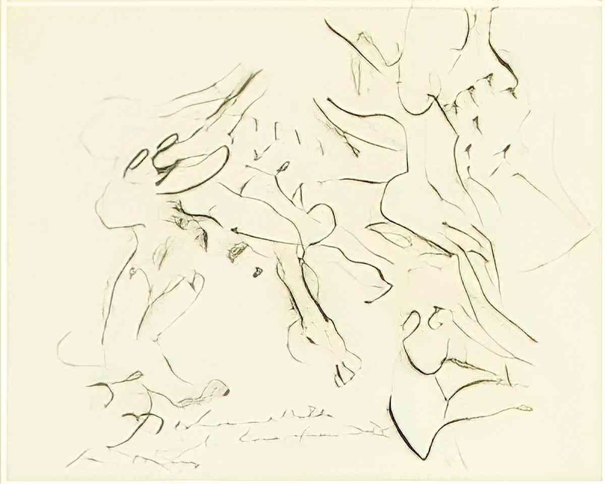 Willem de Kooning untitled195 2 Art A4 Photo Print