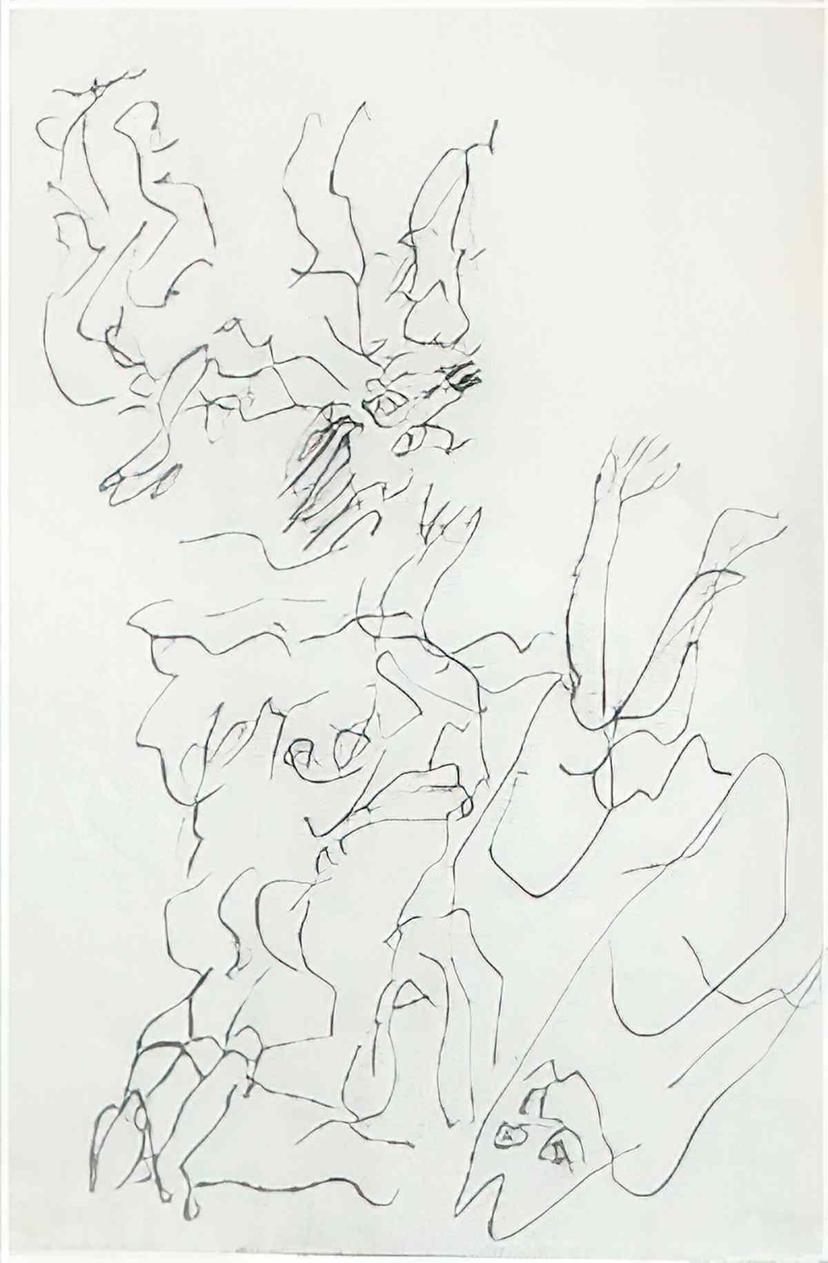 Willem de Kooning untitled197 2 Art A4 Photo Print