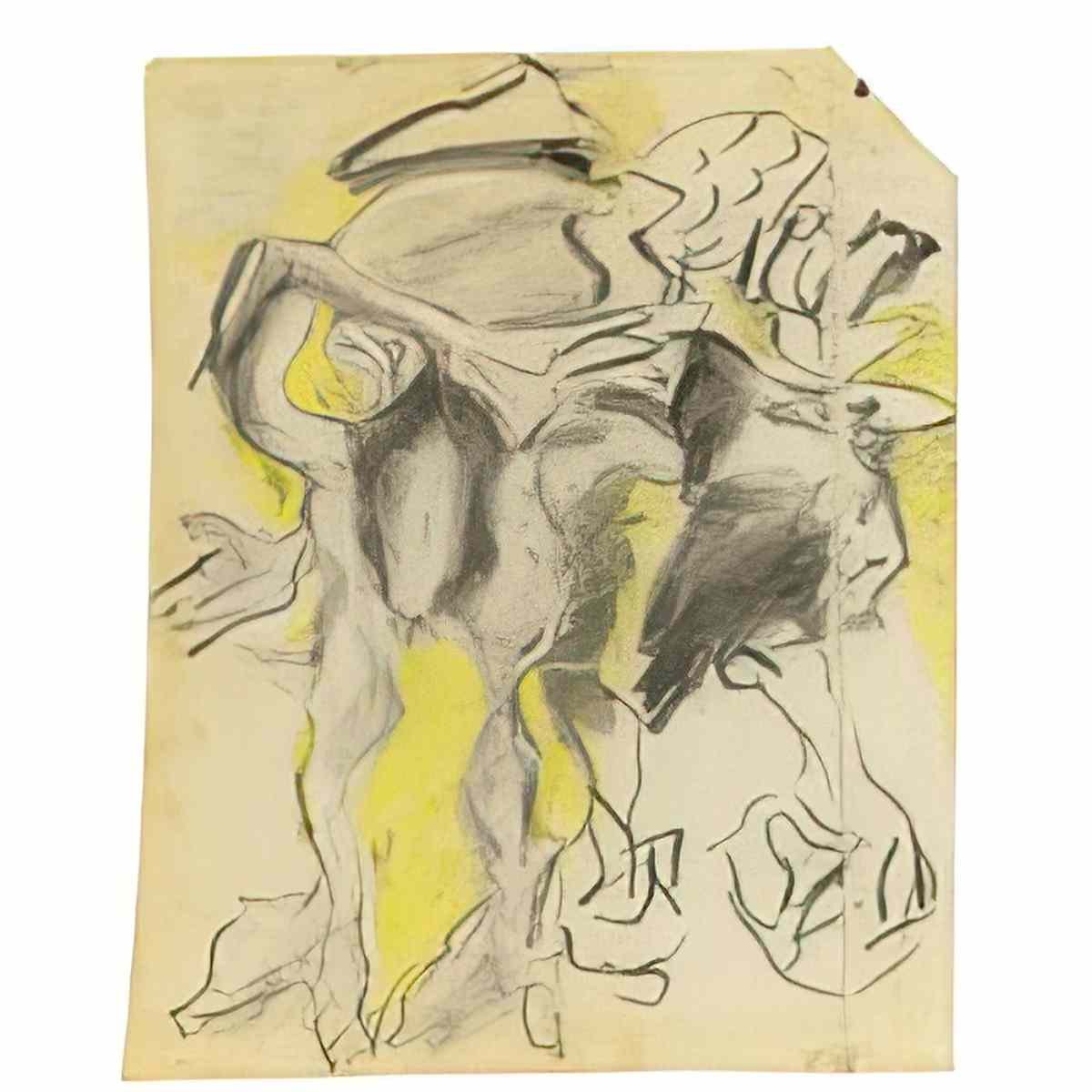 Willem de Kooning untitled198 2 Art A4 Photo Print