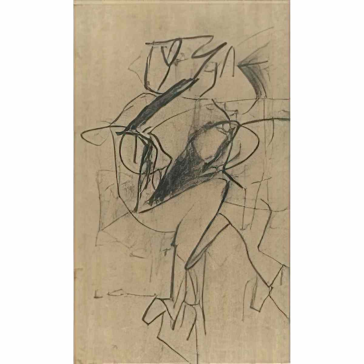 Willem de Kooning untitled204 2 Art A4 Photo Print