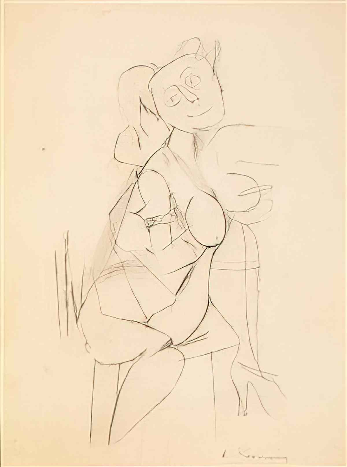 Willem de Kooning untitled205 2 Art A4 Photo Print