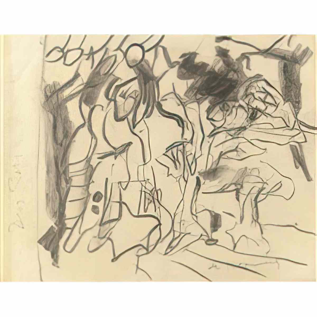 Willem de Kooning untitled207 2 Art A4 Photo Print