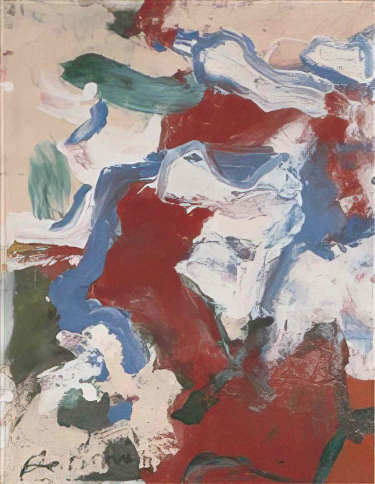 Willem de Kooning untitled208 Art A4 Photo Print