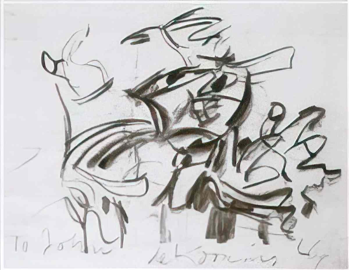 Willem de Kooning untitled2122 Art A4 Photo Print