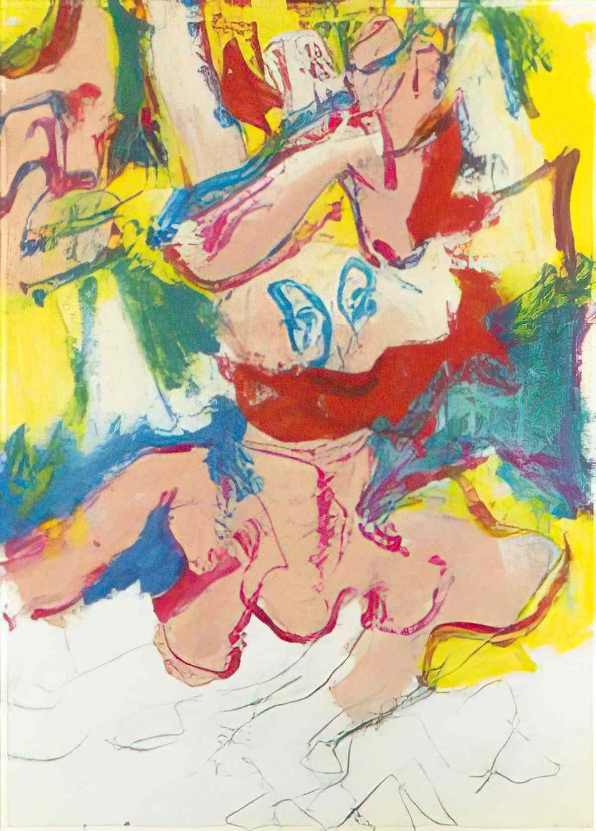 Willem de Kooning untitled214 Art A4 Photo Print